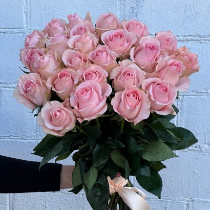 Букет из нежных розовых роз - купить с доставкой в по Армавиру